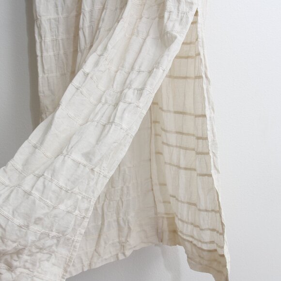 Free People Agatha Midi Dress White Cotton Sleeveless Slit V-Neck Size Small - Picture 6 of 16